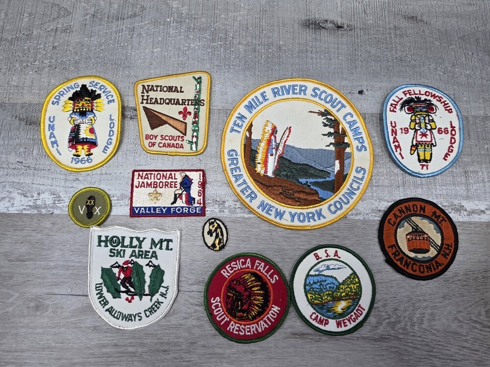 1966 BSA Unami Lodge Operation 300 Patch Event Badge & 1970s Misc Patches G35